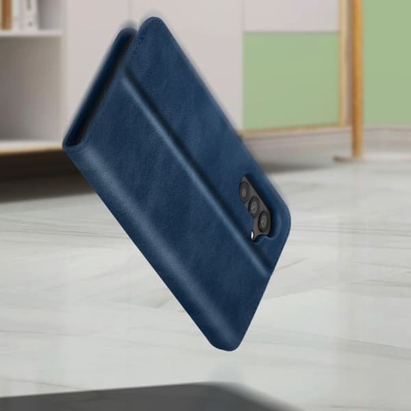 Galaxy A34 5G Folio-kotelo Lompakko ja Video Tuki RFID-estolla sininen blå