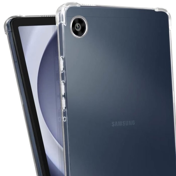 Bumper Case för Samsung Galaxy Tab A9 Stötsäker Mjuk Classic Bump Transparent Vit