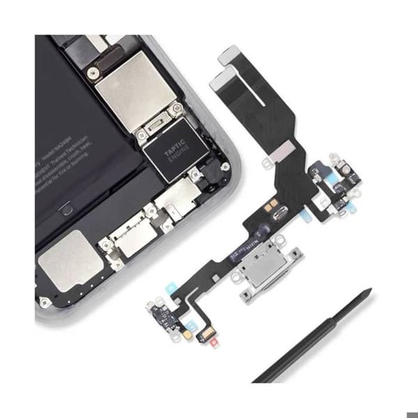 USB-C-laddare för iPhone 16e med mikrofon och kabel vit Vit