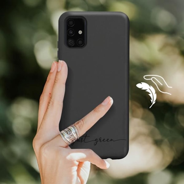 Taske til Samsung Galaxy A51 - JUST GREEN - Holdbar - Sort Svart