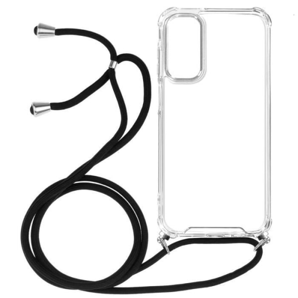 Kotelo Samsung A15 - AVIZAR - Puolijäykkä - Läpinäkyvä - Punottu johto 70cm Transparent