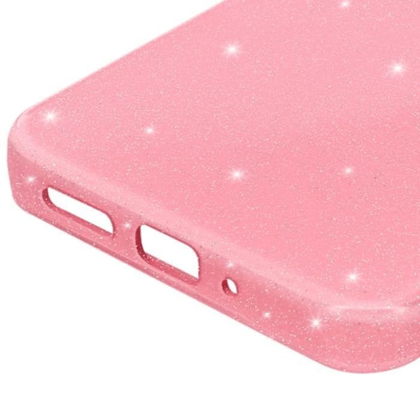 Kotelo Xiaomi Redmi 13C:lle - AVIZAR - Glitter Design - Suojattu kamera - Vaaleanpunainen Rosa