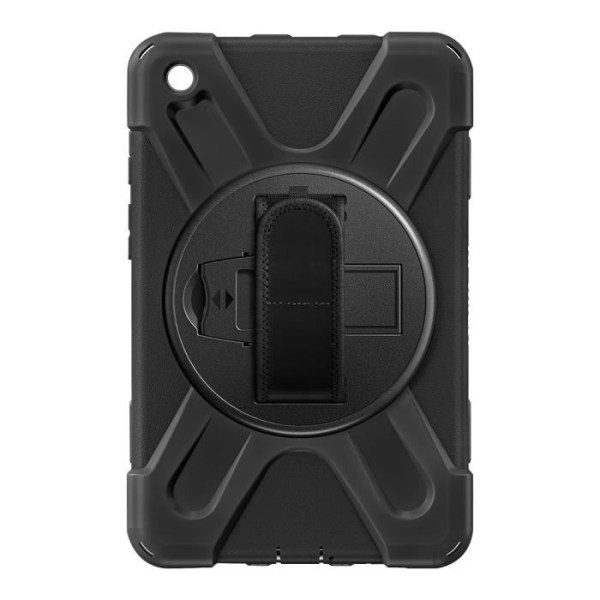 Stötsäkert fodral - AKASHI - Galaxy Tab A9 Plus - Stativ och roterande handtag - Svart Svart