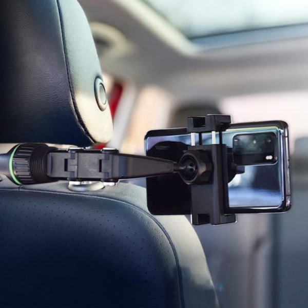 Smartphone Bil / Skrivbordshållare 360° Rotation Flexibel Arm Svart