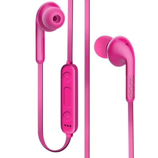 Contour Neck Bluetooth-hörlurar Fjärrkontroll och Microphone HD Defunc Pink