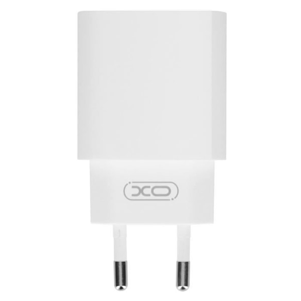 20 W iPhone USB ja USB-C seinälaturi Lightning XO Whitella Vit