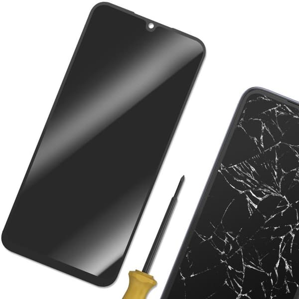Skärm för Galaxy A25 5G In-Cell LCD-panel med förmonterad touchglas Svart Svart