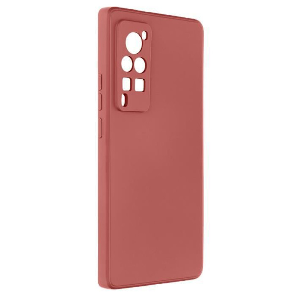 Skyddshölje - AVIZAR - Vivo X60 Pro - Flexibelt silikon - Soft Touch-yta - Hallonrosa Hallonrosa