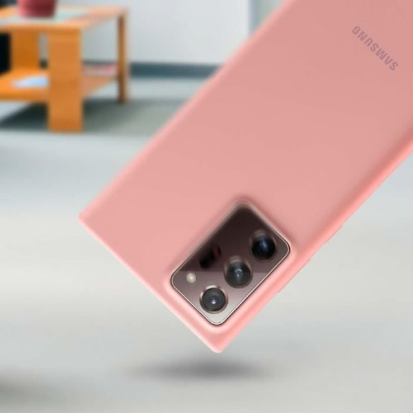 Kotelo Samsung Galaxy Note 20 Ultra Soft Touch silikonikuori alkuperäinen vaaleanpunainen