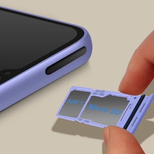 SIM-kortskuffe til Samsung Galaxy A34 5G - AVIZAR - Lilla - Nano SIM + Micro-SD Lila