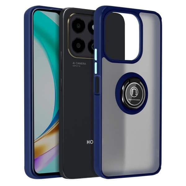 Coque - Honor - X6b - Stötsäker - Metallring - Mörkblå Blå
