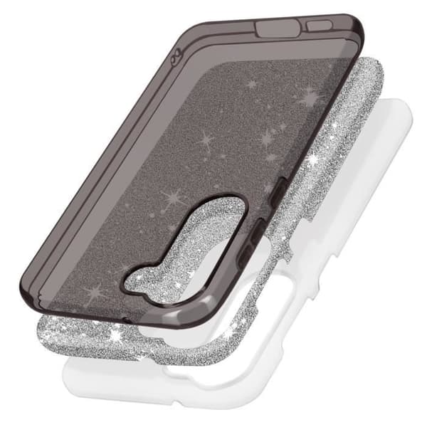 Coque - Spark Case - Samsung Galaxy S23 Plus - Glitrende - Semi-hård - Robust beskyttelse Svart