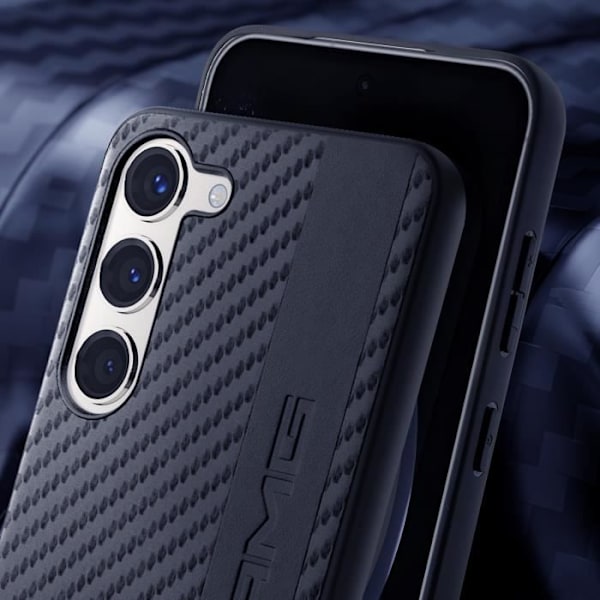 Suojakuori Samsung Galaxy S23 Plus Bi-material Carbon Effect AMG Blackille