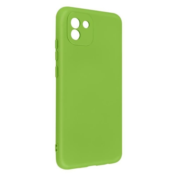 AVIZAR Skyddsfodral för Samsung Galaxy A03 - Halvstyv silikon - Soft-touch finish - Grön Grön