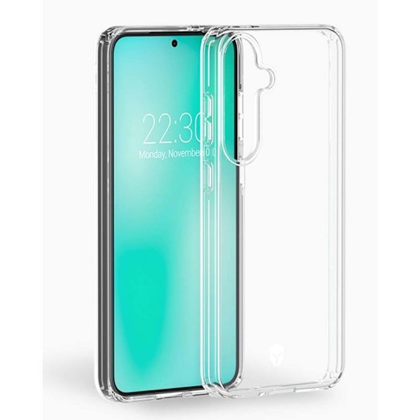 Baksida för Samsung Galaxy S25 Förstärkt 2m Force Case Transparent Vit