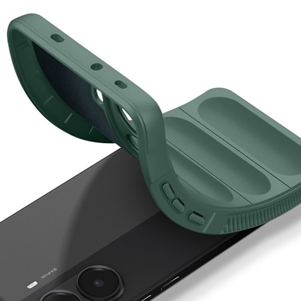 Coque för Poco X7 Pro Stötsäker Silikon Grön Grön