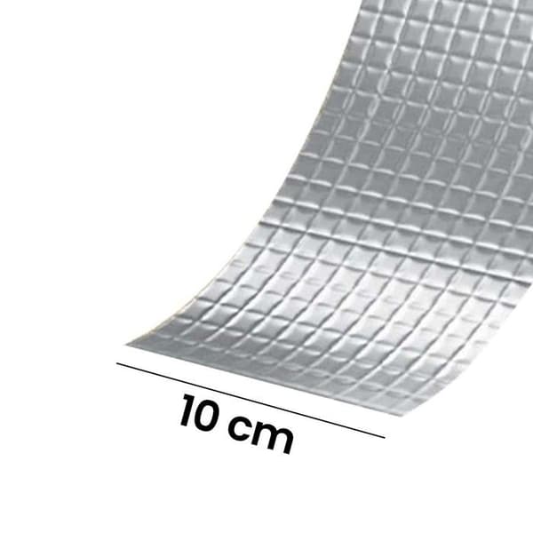 Tejp - AVIZAR - 100 mm x 5 m - Butylgummi - Vattentät & backventil - Grå Grå