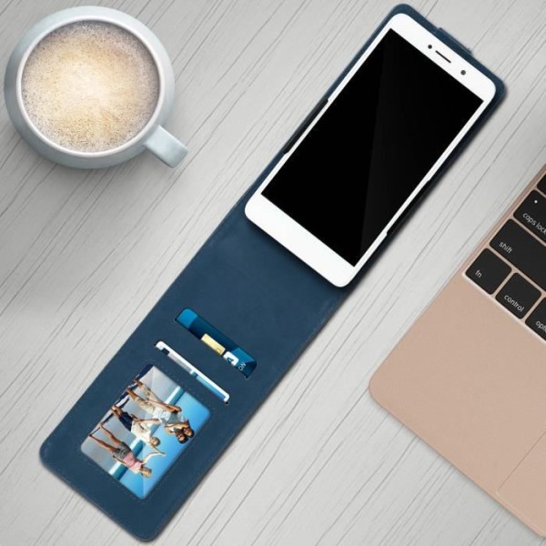 Smartphonefodral 4,7'' till 5,0'' Wallet Flip Cover - Midnight Blue L