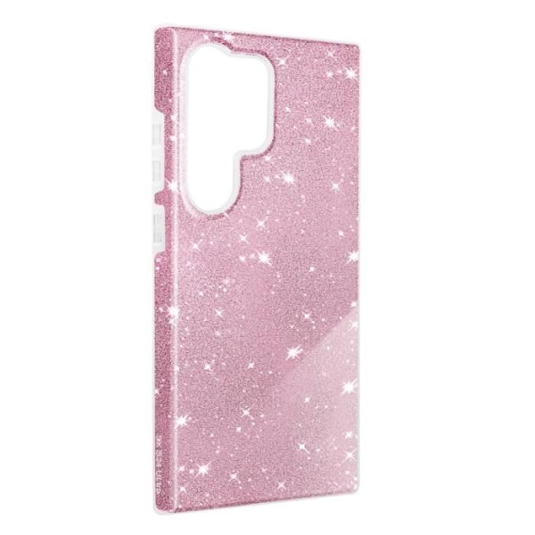 Fodral till Samsung S24 Ultra Glitter Silicone Semi-rigid Fine Pink Rosa