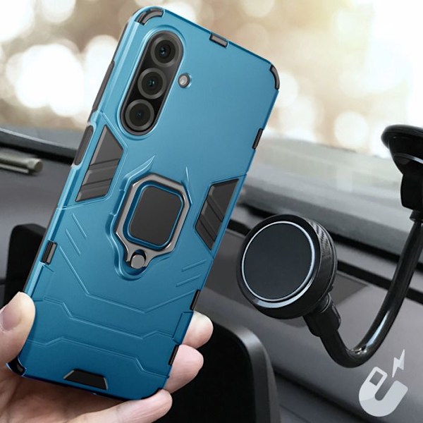 Coque för Samsung Galaxy A26 Med Ringstöd Stöttålig Blå Blå