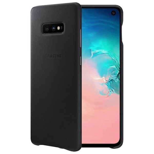 Skal - Samsung - Galaxy S10e - Läder - Stötabsorberande - Kompatibel med Qi-laddning Svart