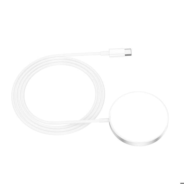 Magnetisk Magsafe-laddare för iPhone 13 Mini 15W Mayaxess Vit Vit