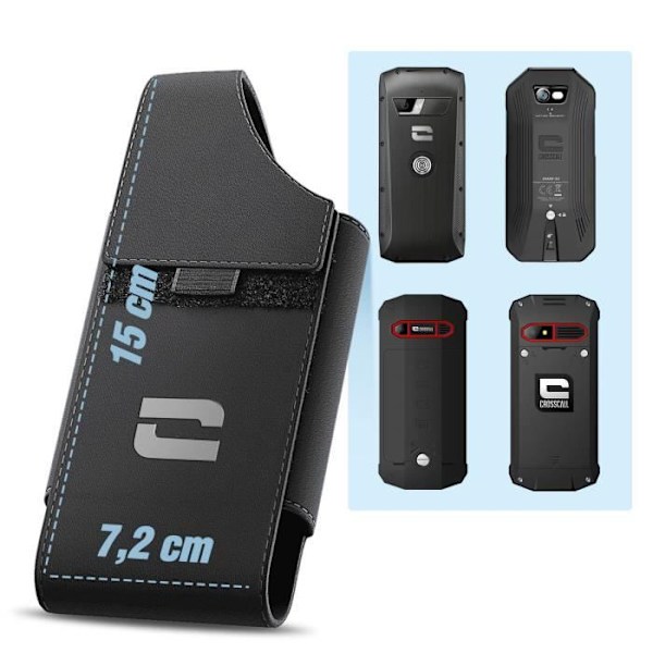 Bælteetui Crosscall Sort - CROSSCALL - Crosscall Smartphones - Neopren - Sort - Fleksibel Svart