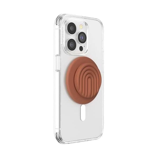 Support PopOut MagSafe til Smartphone Collection Curves PopSockets Lys Brun brun