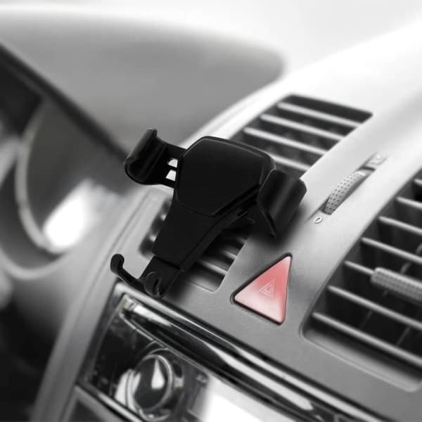 Bilholder - AVIZAR - Universal - Air Vent Mount - Gravity System - Sort Svart