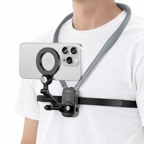 Support MagSafe Halsrem til iPhone / GoPro Fastgørelse Håndfri Solid Hoko Sort