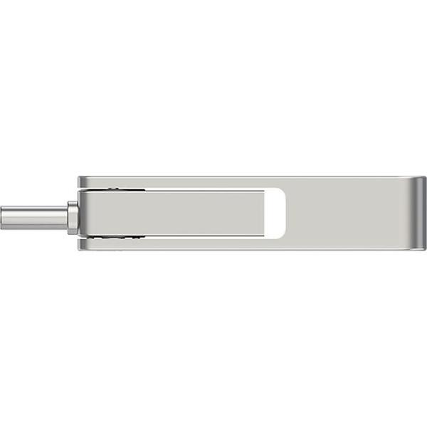 OTG USB 3.2 nøgle 64GB USB C & USB En sølvmetal PNY