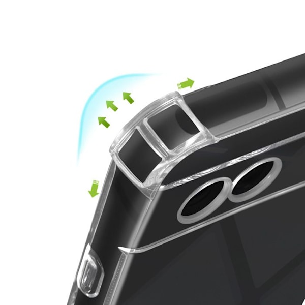 Coque Antichoc - MAYAXESS - Google Pixel 8A - Forstærkede Hjørner - Gennemsigtig - Silikone Gel Transparent