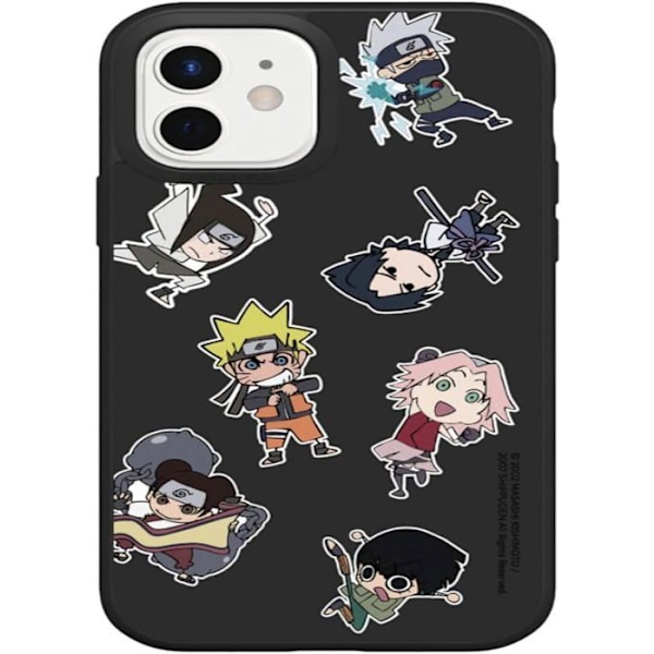 Fodral - RhinoShield - SolidSuit - iPhone 13 - Stötdämpning - Svart - Chibi Team 7 & 13 Svart