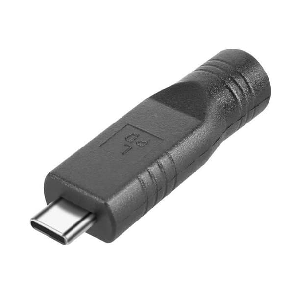 Lataussovitin - AVIZAR - 197503-ADA-C012 - Musta - USB-C uros - Sinkkiseos Svart