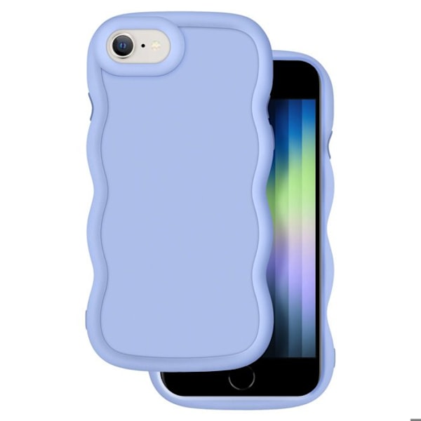 Silikone stødsikkert cover til iPhone 7, 8, SE 2020 og SE 2022 - Lavendel Lila
