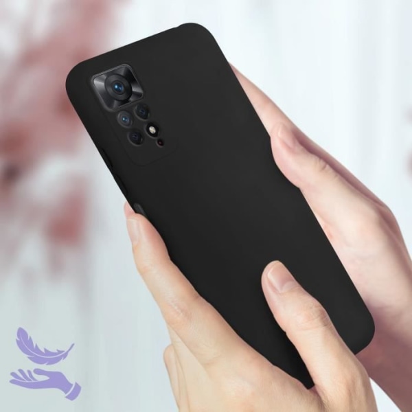 Coque - ILMOITTAA - Xiaomi Redmi Note 11 Pro - Puolijäykkä - Pehmeä kosketus - Ohut musta