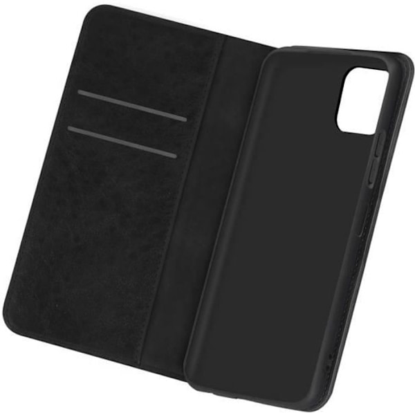 Etui för Samsung Galaxy A22 5G - AVIZAR - Folio Plånbok - Svart - Hård - Videostöd Svart