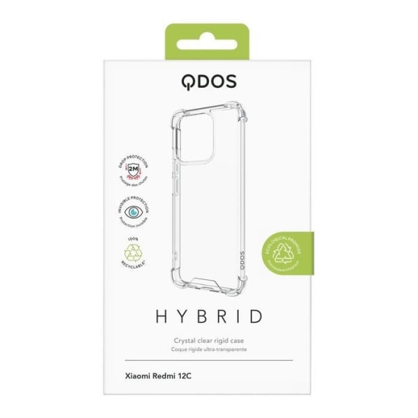 Etui til Xiaomi Redmi 12C Hybrid Hard QDOS Transparent Transparent