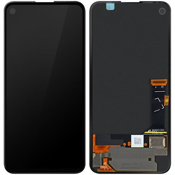 LCD-näyttö - Google - Pixel 4A - Alkuperäinen kosketusnäyttö - 5,5 tuumaa - Musta Svart