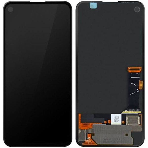 LCD-skärm - Google - Pixel 4A - Original Touchscreen - 5,5 tum - Svart Svart