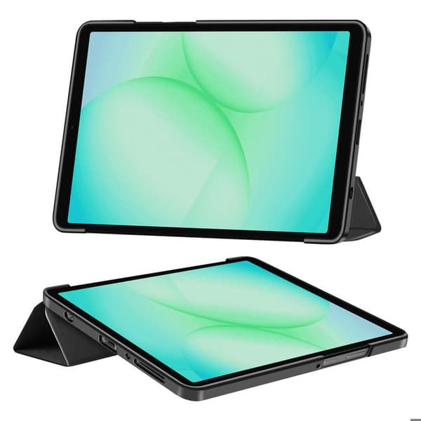 Klapskede til Galaxy Tab A11 med Multi-vinkel Støtte og Auto-Vågn Tech Protect Sort Svart