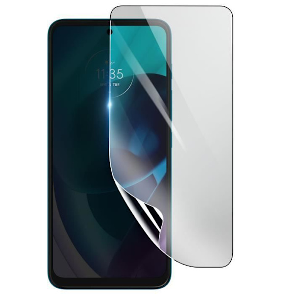 Näytönsuoja - 3MK - Motorola Moto G71 5G - Iskunkestävä Hydrogeeli - Naarmuuntumaton - Läpinäkyvä Transparent