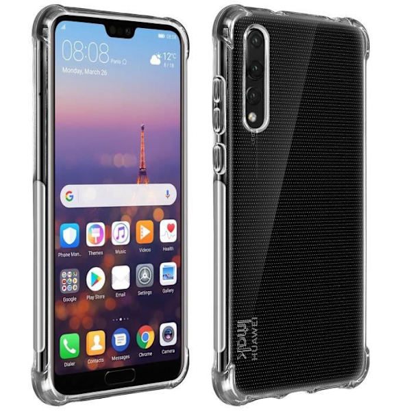 Imak Impact Huawei P20 Pro Fodral Mjukt silikonskydd + Transparent flexibel hydrogelfilm
