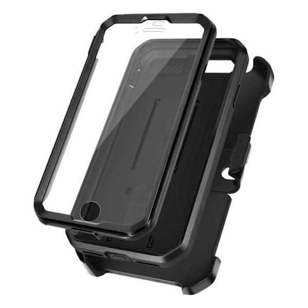 Beskyttelsescover - Supcase - Unicorn Beetle Pro - Sort - iPhone SE 2022, 2020, 8 og 7 - Stødabsorberende 1,2m Svart