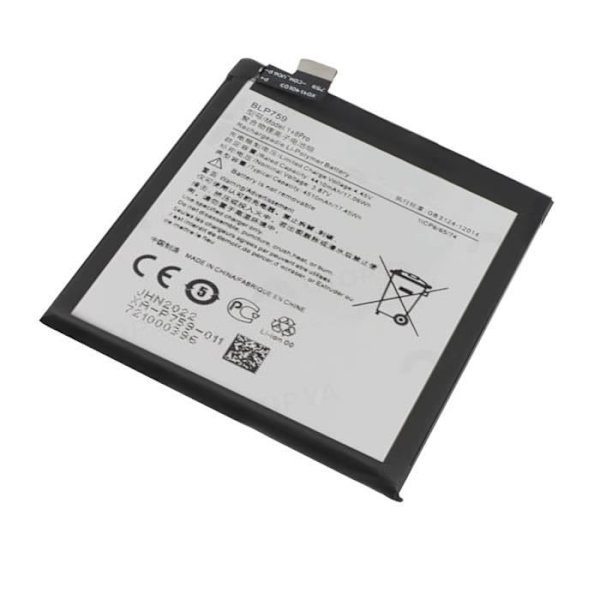 Internt batteri - Oneplus - 8 Pro - 4510mAh - Grå Grå
