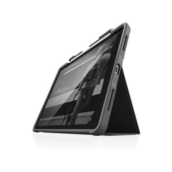 Etui med klap - STM - Dux Plus - Kompatibel med iPad Pro 12.9 - Sort - Optimal beskyttelse Svart