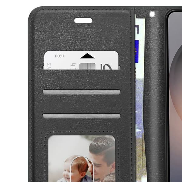 Pungetui til Galaxy S26 med håndledsrem og standfunktion Mayaxess Sort Svart