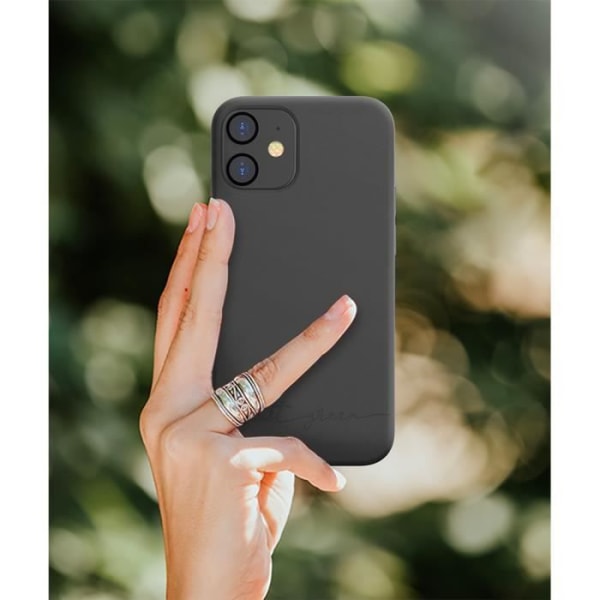 Sort biologisk nedbrydeligt cover til iPhone 12 mini Just Green