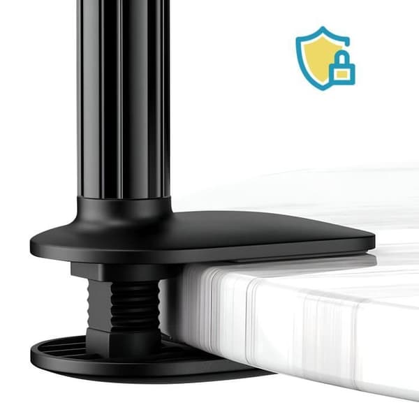 Supportbureau - Noir - Rotativ 360° - Fleksibel Arm - Til Smartphone og Tablet Svart