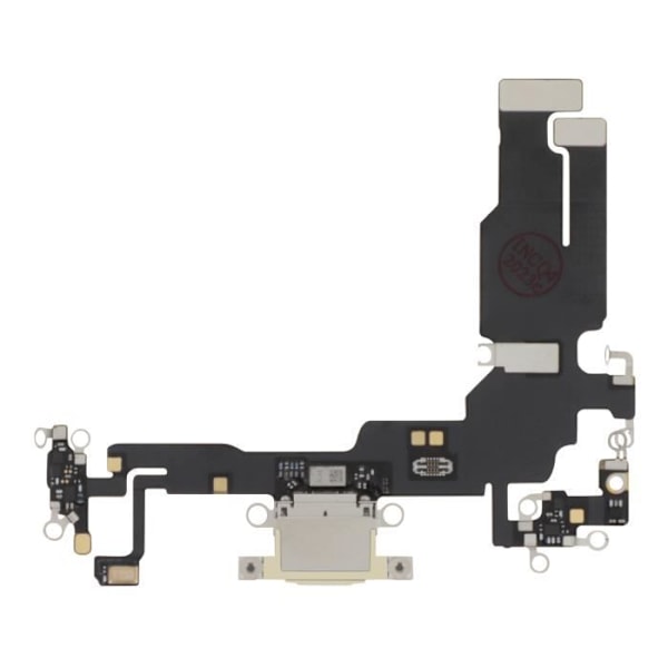 Opladningsstik til Apple iPhone 15 - AVIZAR - USB C-port + mikrofon guld Gul